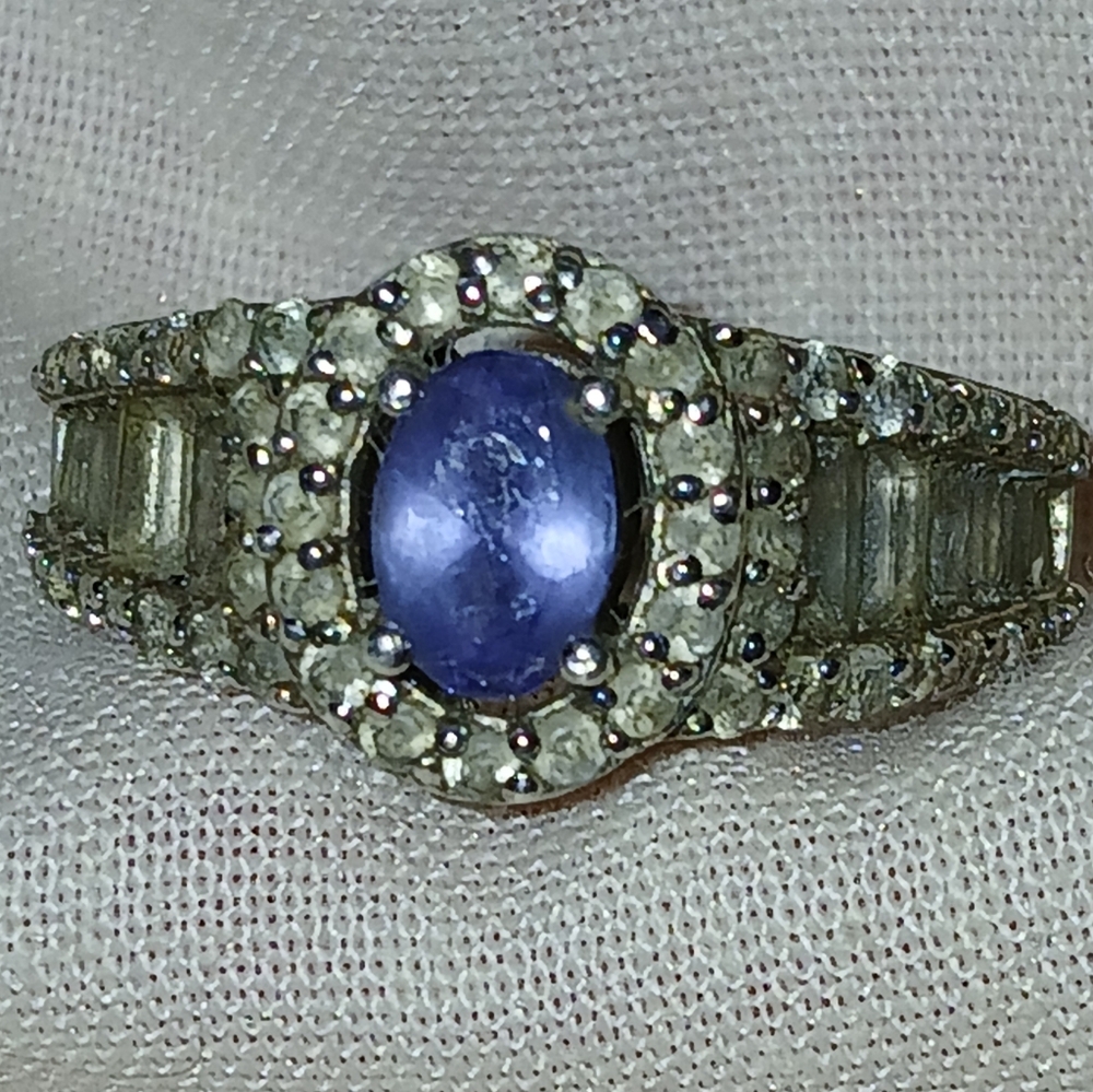 Genuine Tanzanite Ring Tripple A - Picture 6 of 12